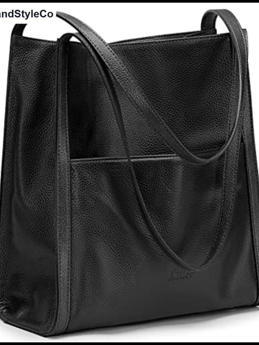 Top Grain Pebbled Cowhide Leather Tote Bag Medium Shoulder Handbag